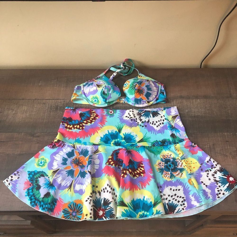 Vintage Victoria’s Secret Bikini Top and Skirt